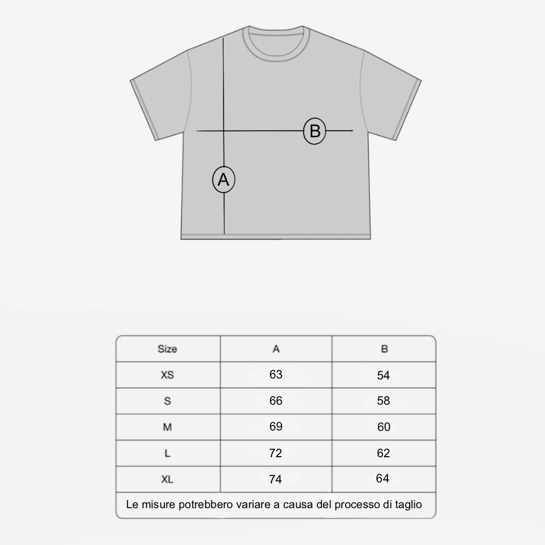 Tshirt-Checkered drawn WHITE