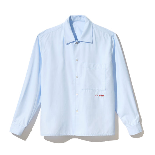 Camicia-Embroidery logo LIGHT BLUE